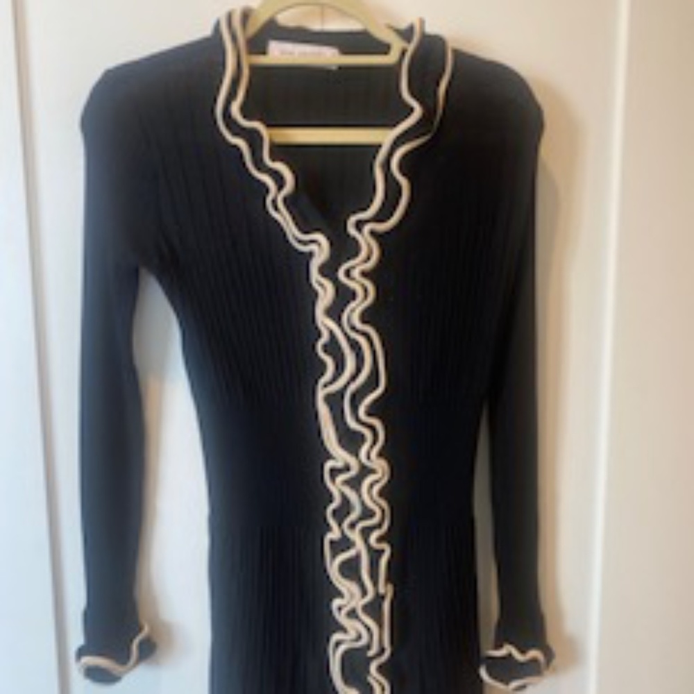 Anne Fontaine Black and White Cardigan